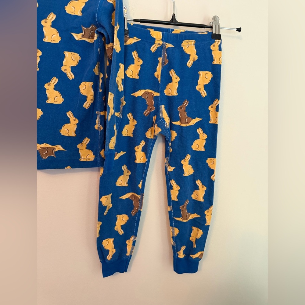 Hanna Andersson Blue Bunny Print Pajama Set - Picture 3 of 4